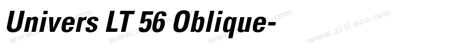 Univers LT 56 Oblique字体转换